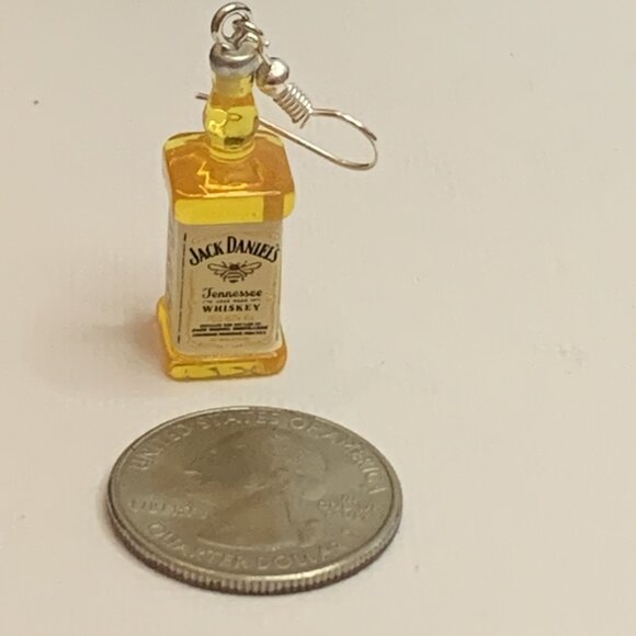 Whiskey Earring, Liquor Earring, Gift Idea, Alcohol Earring, Silly Earring - Picture 4 of 4